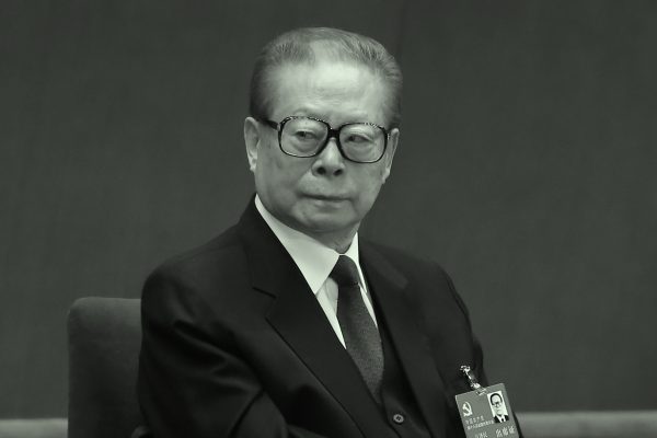 Former Chinese dictator Jiang Zemin at the Great Hall of the People in Beijing, China on Nov. 8, 2012. (Feng Li/Getty Images)