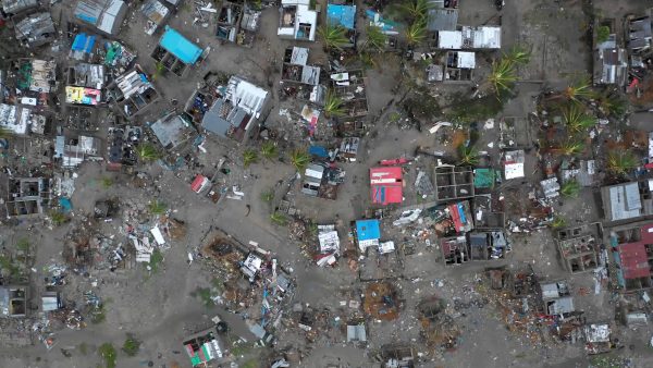 destruction after Cyclone Idai in Mozambique