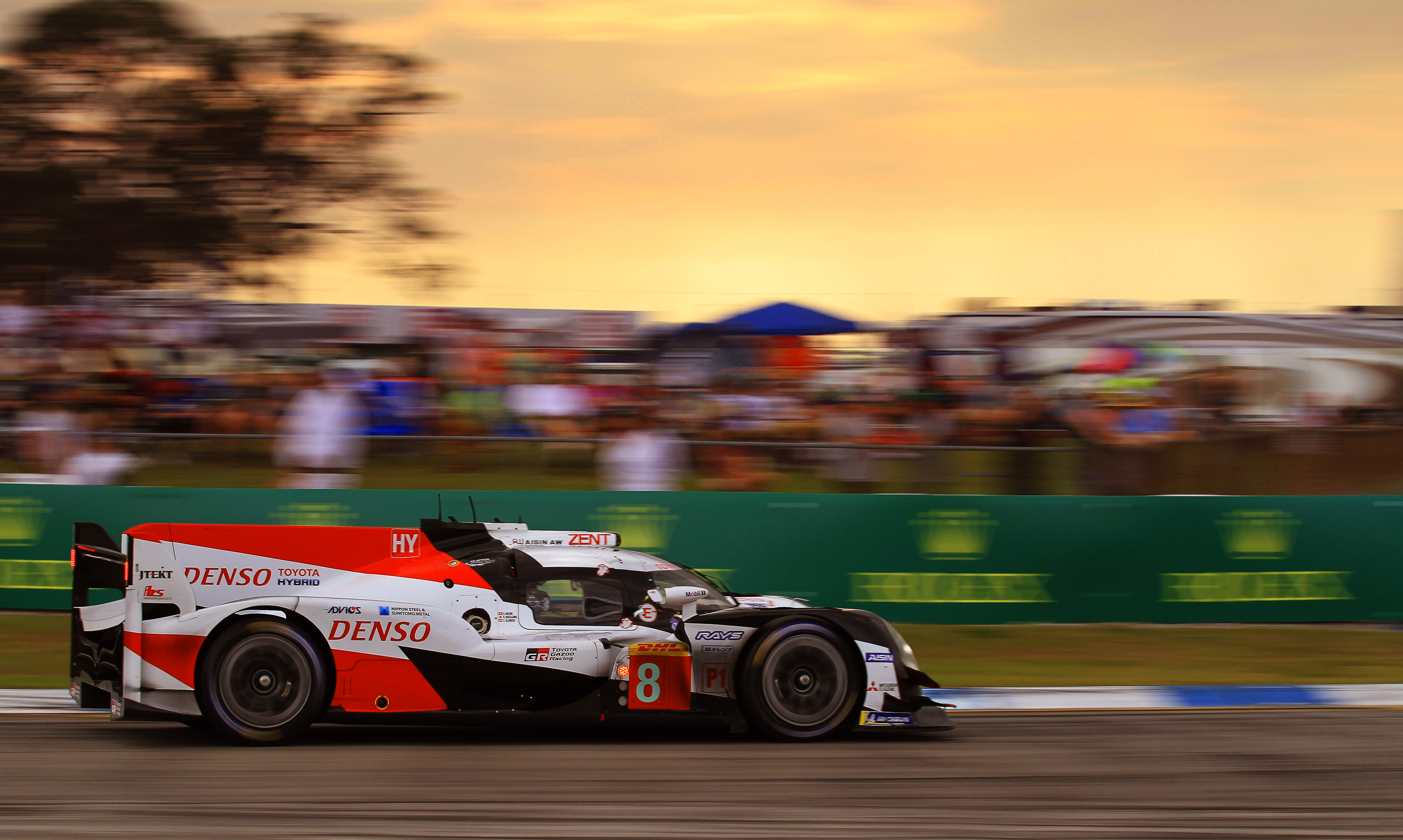 The Toyota Hybrids were the fastest cars on track.