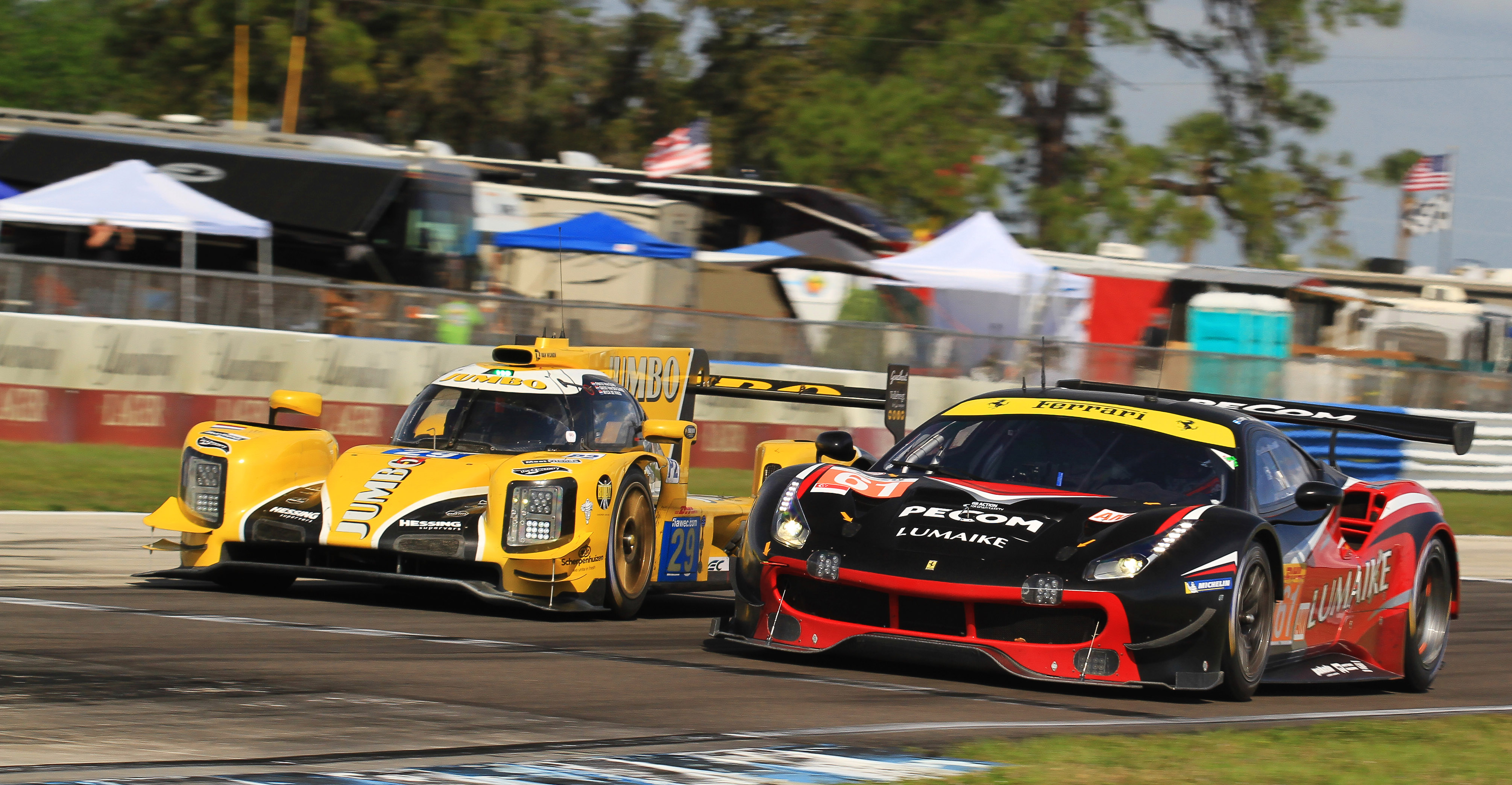 Multi-class racing at its best--GT versus prototype