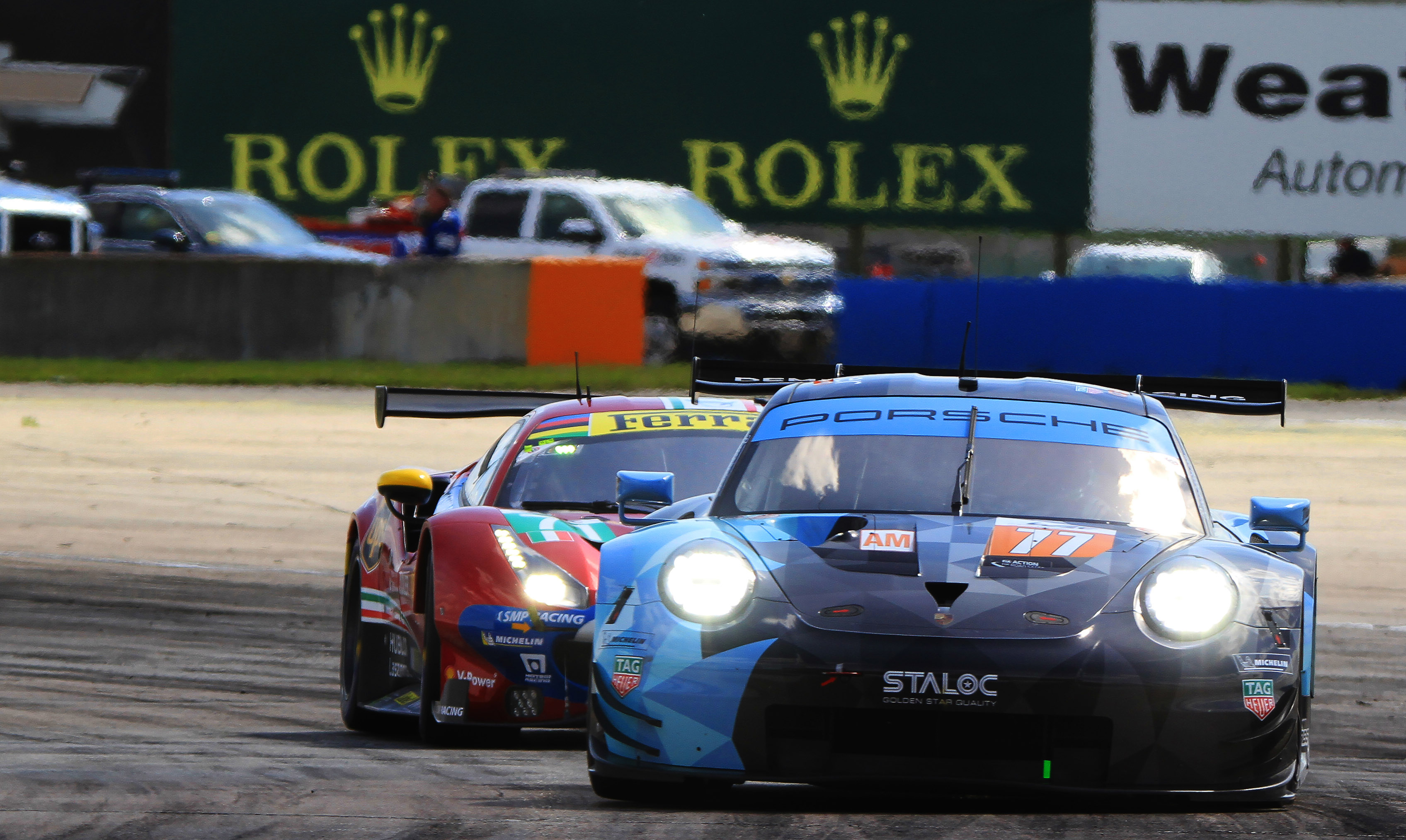 The #77 Dempsey-Proton Racing Porsche 911 RSR won GTE-Am.