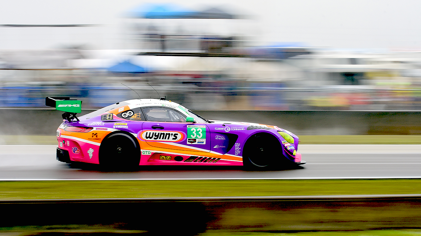 The #33 GTD Mercedes-AMG GT3 finished fifth in class.