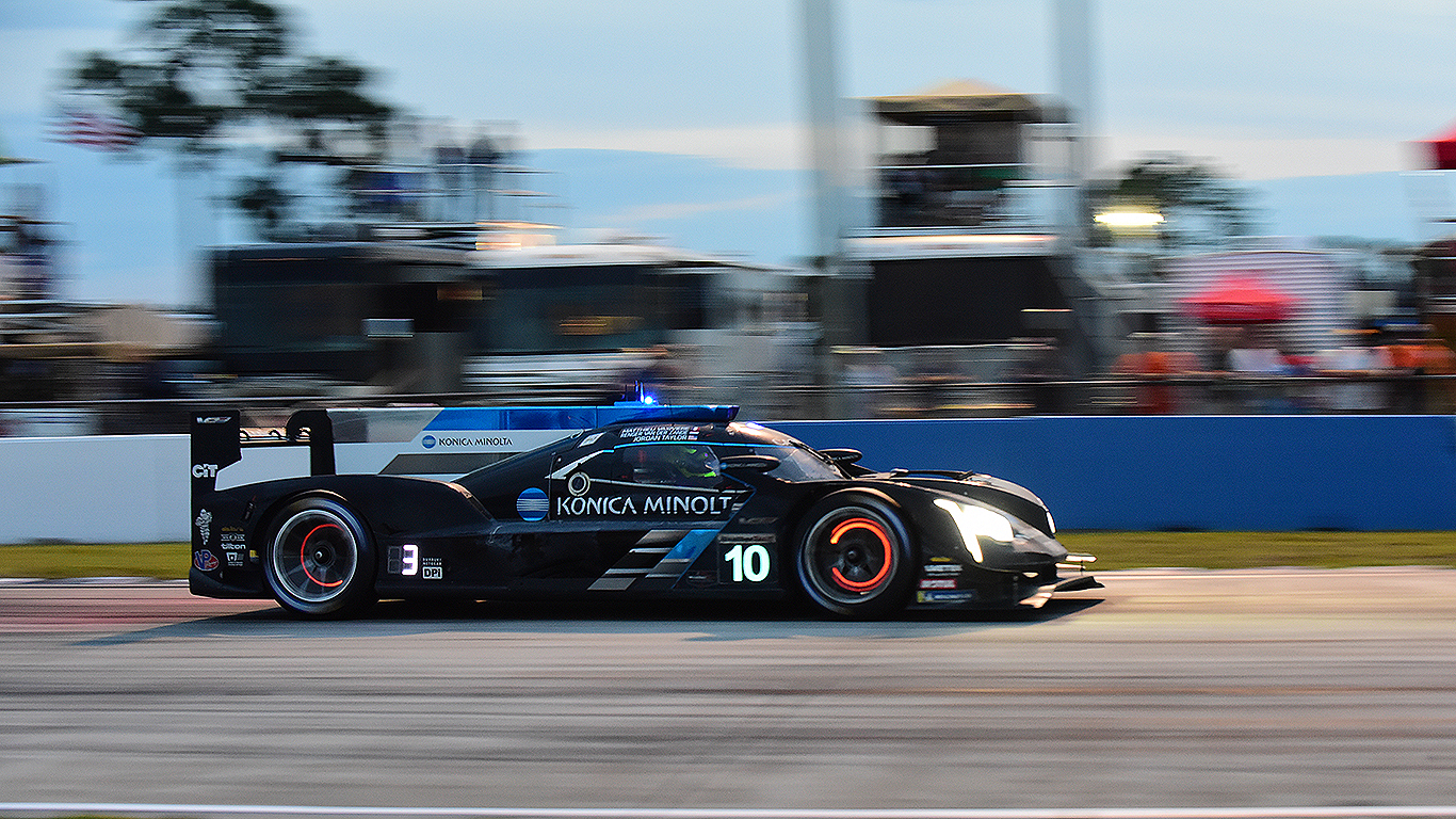 The #10 Wayne Taylor Racing Cadillac took second at Sebring.