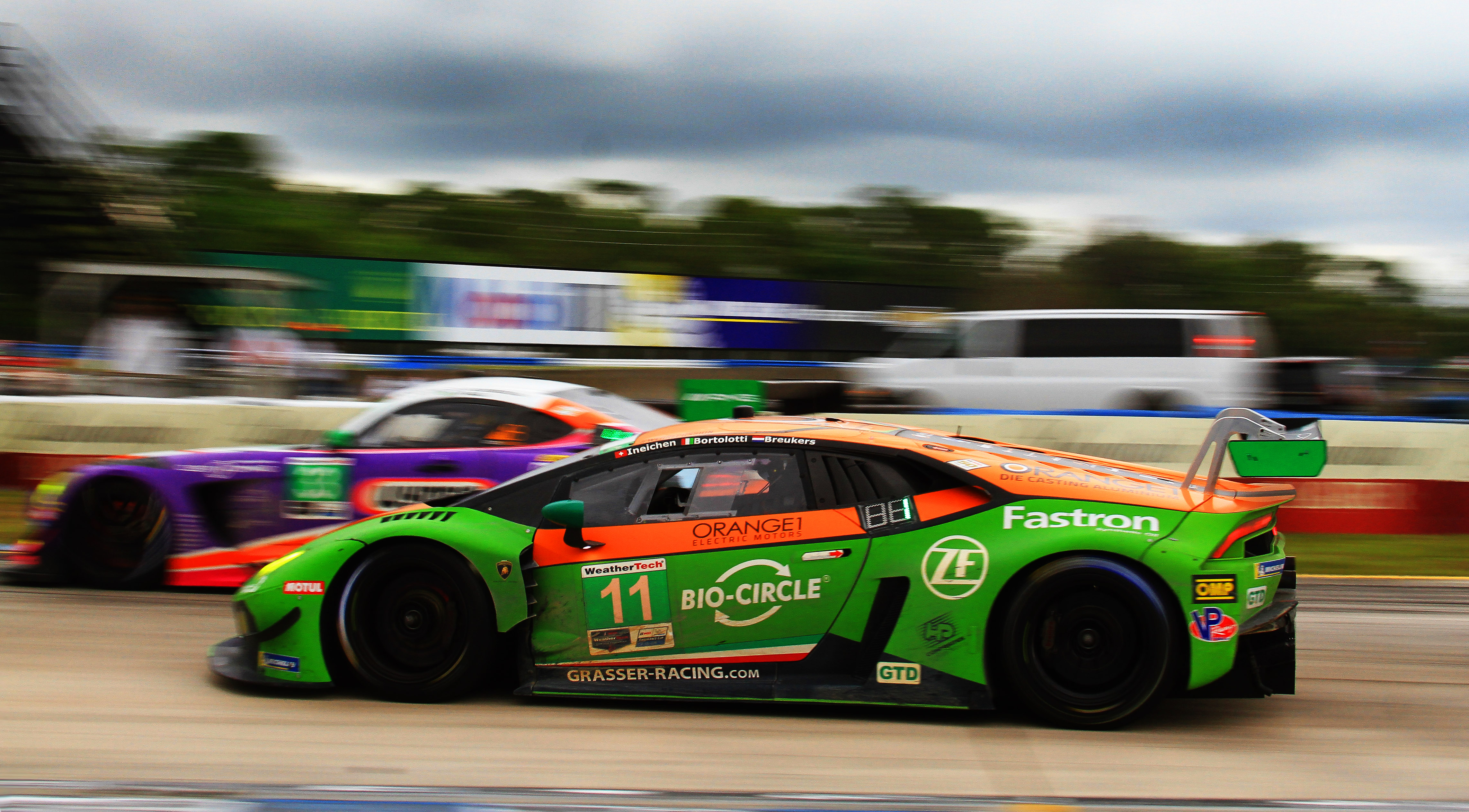 The #11 Grasser Racing Team Huracán GT3 topped the GTD class.