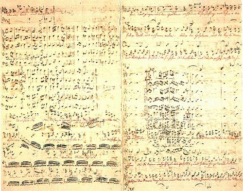 Bach's St. Matthews manuscript