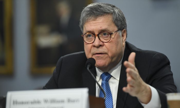 Attorney General William Barr on Capitol Hill in Washington on April 9, 2019. (Saul Loeb/AFP/Getty Images)