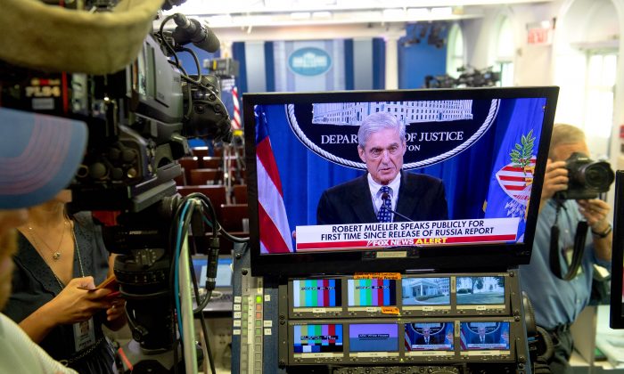 Special Counsel Robert Mueller walks away from the podium after making a statement about the Russia investigation on May 29, 2019. (Chip Somodevilla/Getty Images)