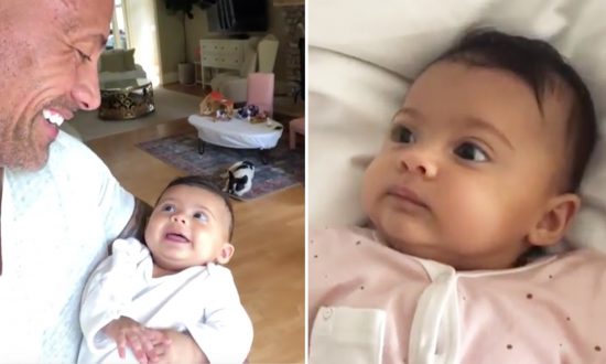 Dwayne Johnson ‘Chats’ With His Baby Daughter, Her Response Is Too Cute to Handle