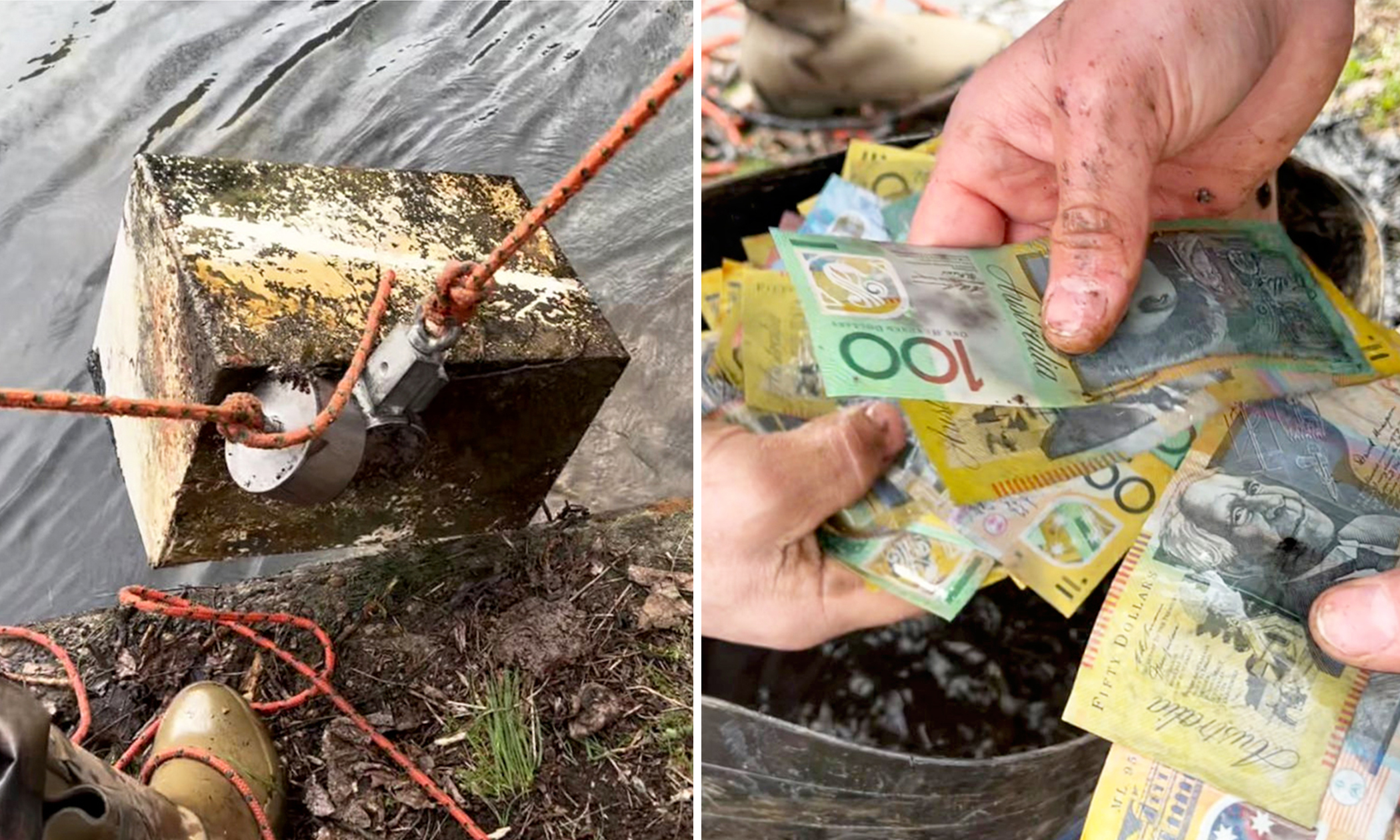 Magnet Fisher, 15, Catches Safe With $1,800, Returns It to Owner From Whom It Was Stolen 22 Years Ago