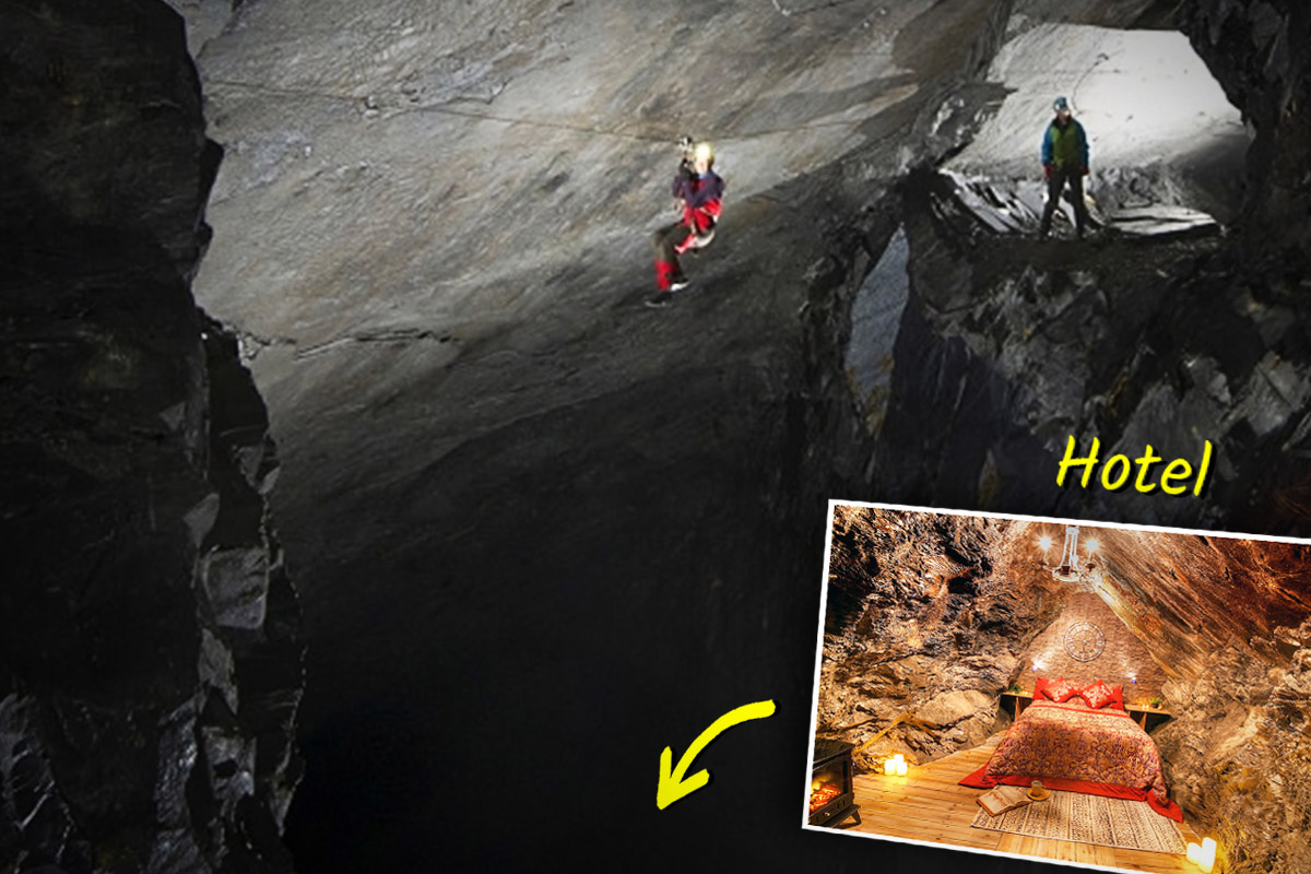 The World’s Deepest Hotel Is Inside Abandoned Slate Mine—And It’s a Jaw-dropping 1,400 Feet Under