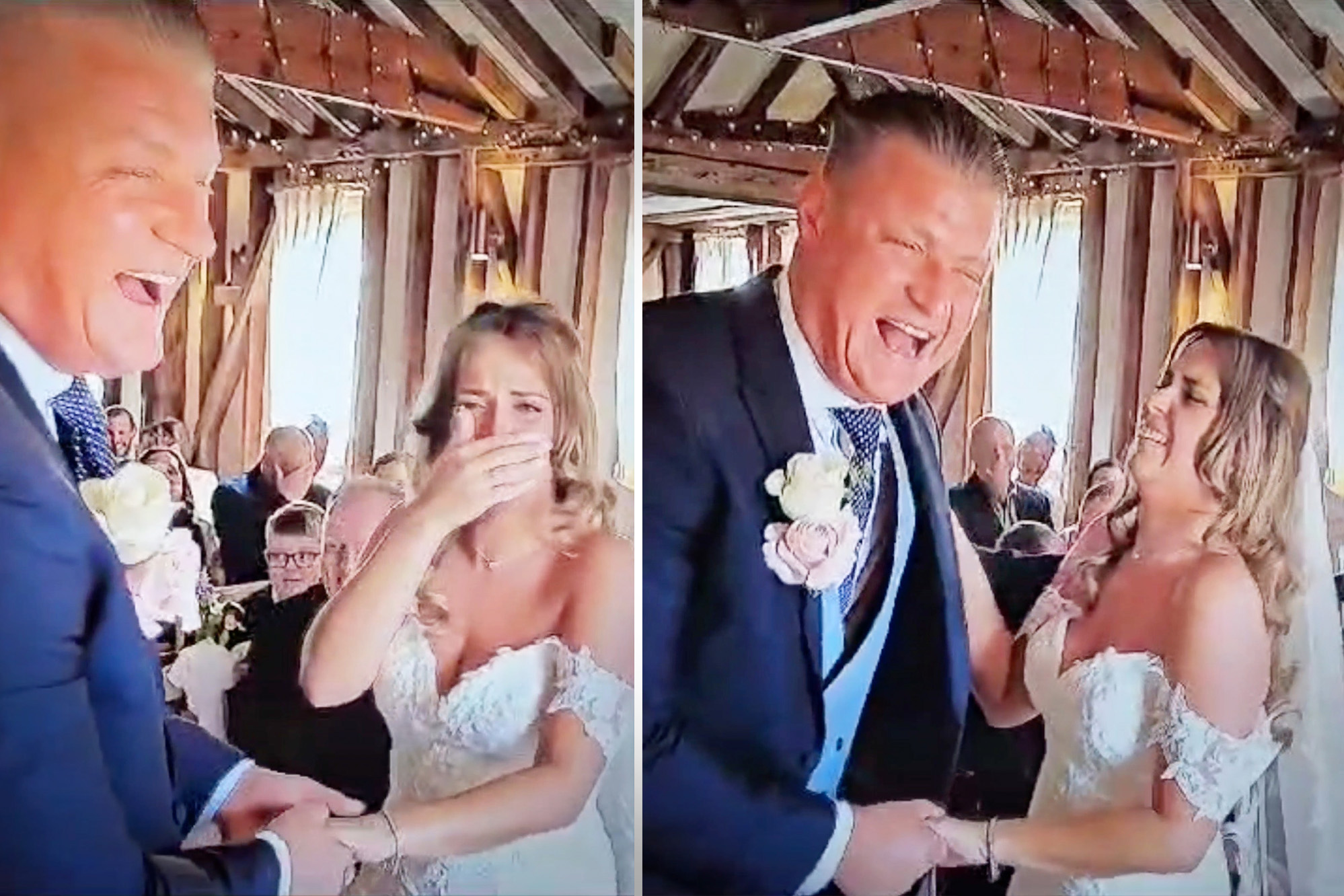 'I Will Laugh At You When You're Sad': Jittery Groom Mixes Up Vows in Wedding, Brings Down House