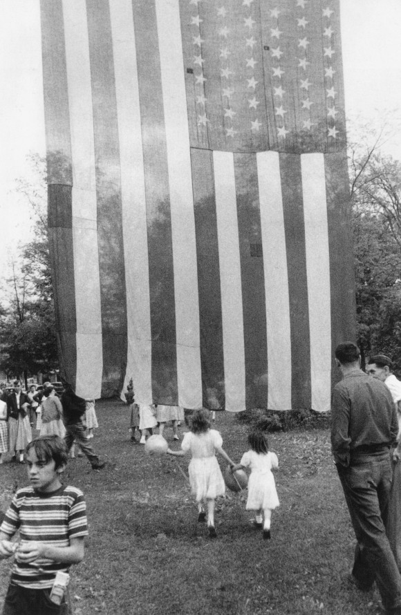 "Fourth of July — Jay, New York," 1955-56, by Robert Frank. Photograph in his book, "The Americans." 1958. (Robert Frank/PACE/MACGILL GALLERY)