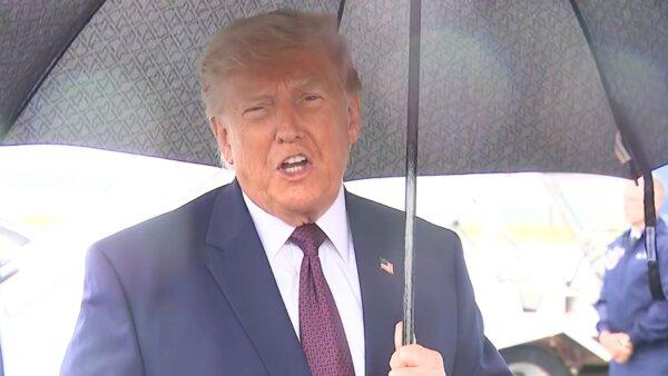 Trump Says Someone Vandalized Reflecting Pool