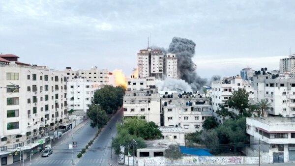 Israel Air Strikes Hit Gaza After Hamas Launches Surprise Attack