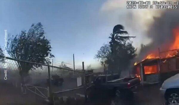 Maui Police Release 16 Minutes of Body Camera Footage From Day of Lahaina Wildfire