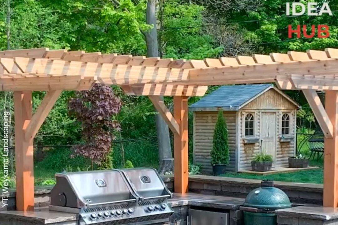 Outdoor Kitchen With Firepit