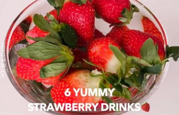 6 Yummy Strawberry Drinks🍓