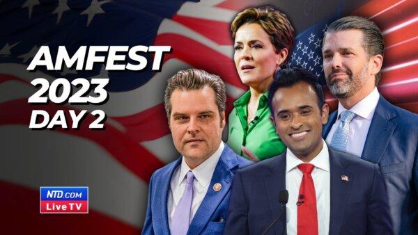 AmericaFest 2023–Day 2 With Donald Trump Jr., Roger Stone, Vivek Ramaswamy, Matt Gaetz, Kari Lake, and More