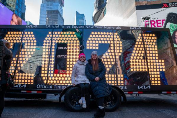 New Year’s Numerals for 2024 Arrive at Times Square