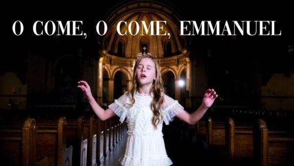 O Come, O Come, Emmanuel | Claire Crosby - Christmas Hymn With Mom and Dad
