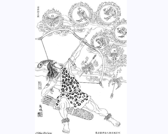 Chinese Legends: Yi Shoots Down the Suns and Chang'E Flies to the Moon