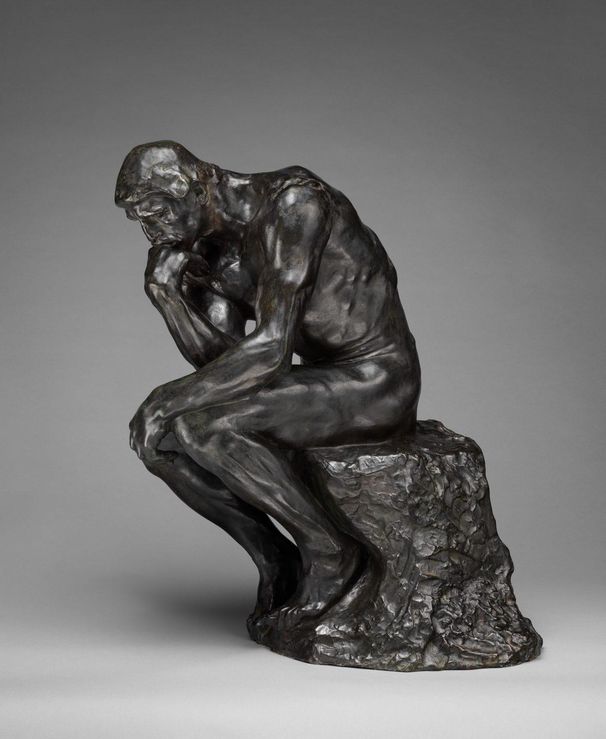 “The Thinker” by Auguste Rodin (1840–1917). Founder: cast by Alexis Rudier (French), modeled circa 1880, cast circa 1910, bronze. The Metropolitan Museum of Art, gift of Thomas F. Ryan, 1910. (The Metropolitan Museum of Art)