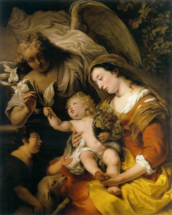 "The Virgin and Child With St. John the Baptist and the Archangel Gabriel,” 1659, by Ferdinand Bol. Oil on canvas. (The Kremer Collection)