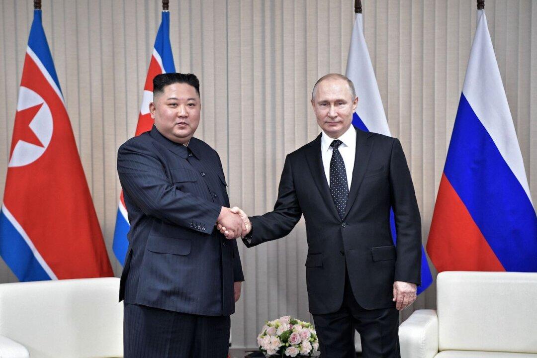 Putin Awards Kim Jong Un With Commemorative World War II Medal
