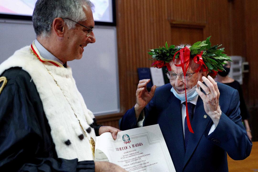 ‘Knowledge Is a Treasure’: Italy’s Oldest Student Graduates University at 96 Years of Age