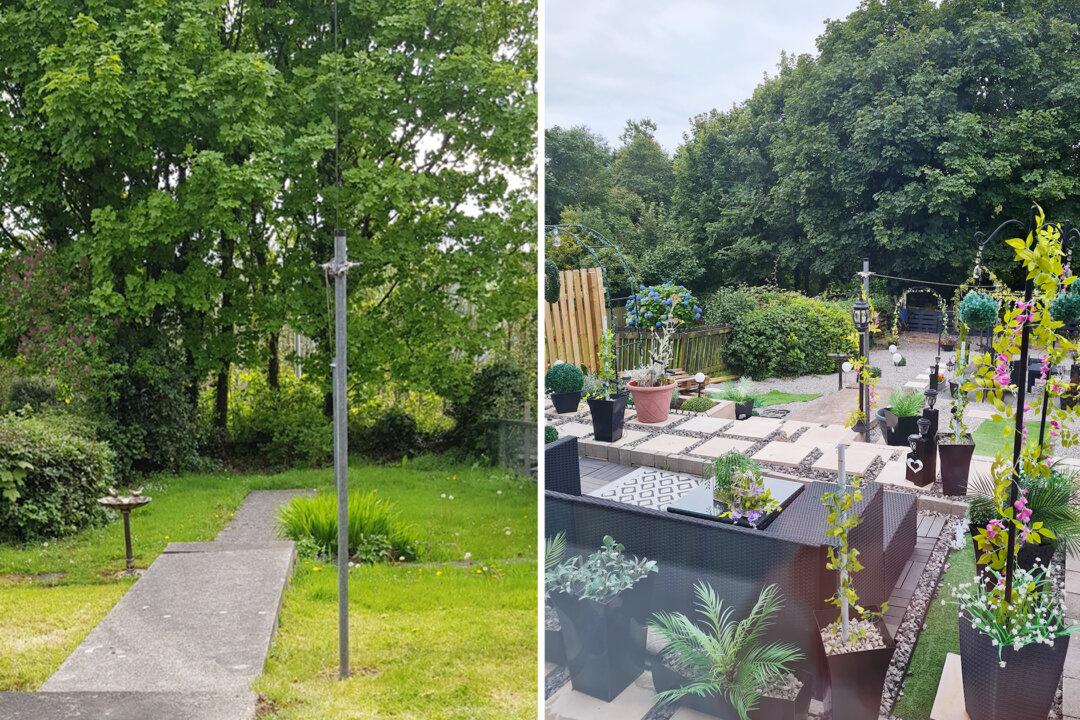 Thrifty Mom Saves $8,000 Transforming a Bland Garden Into a Beautiful Haven All by Herself