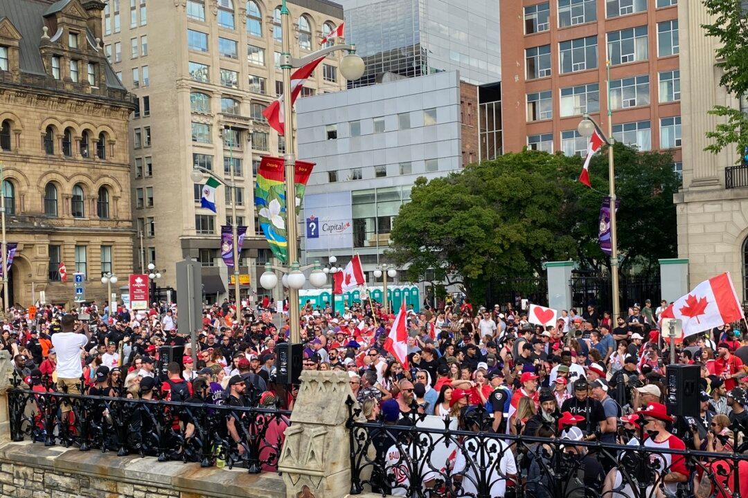 Crowds Rally in Ottawa After March for Freedoms on Canada Day
