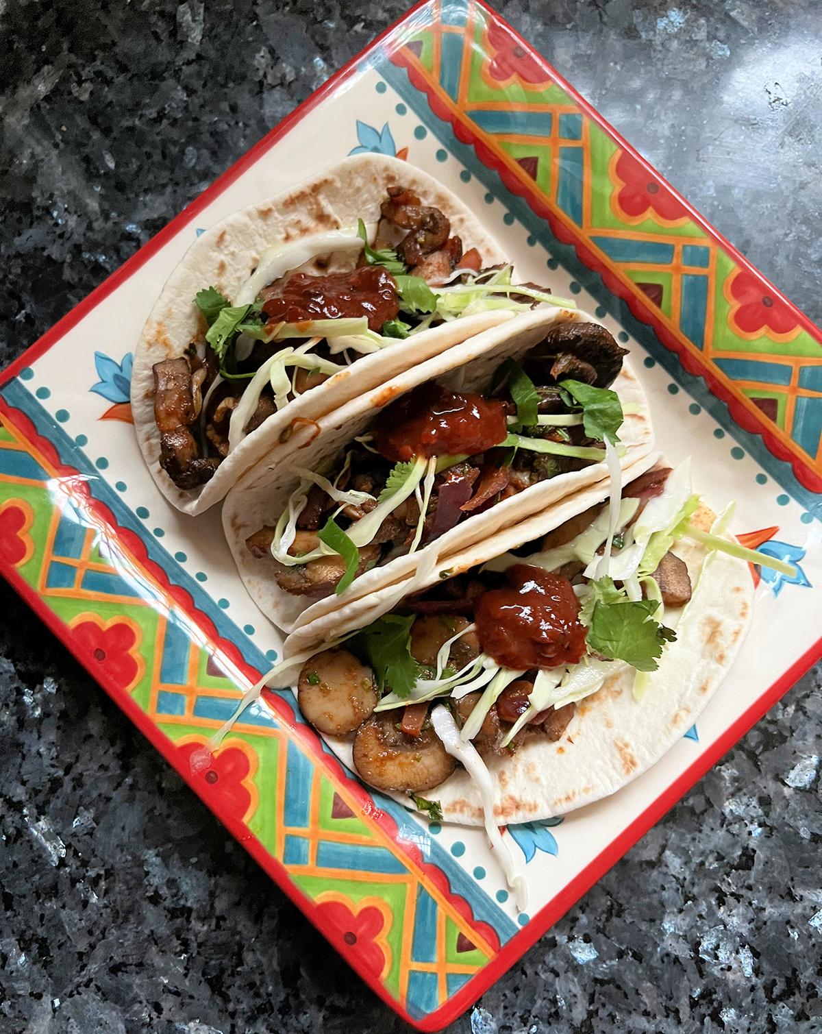Vegetarian Mushroom ‘Chorizo’ Tacos