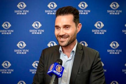 Charles-Henri Cazac, a commercial director, attended Shen Yun in Montpellier on April 21, 2023. (NTD)