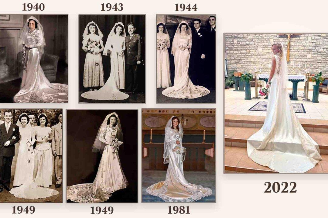 ‘What a Legacy’: 7 Women From the Same Family Wear a Wedding Dress Bought in 1940 for $19