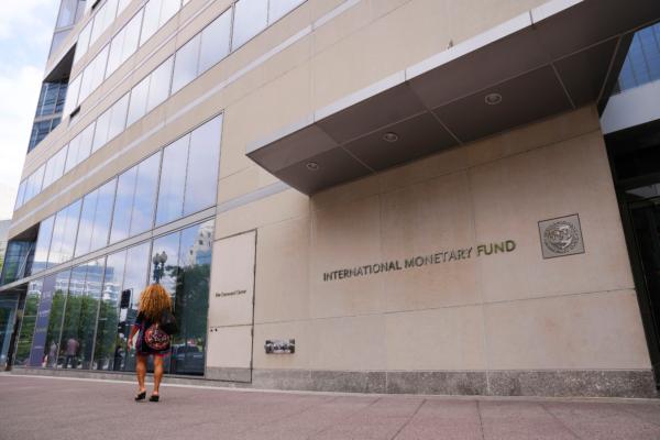International Monetary Fund headquarters in Washington on Aug. 4, 2023. (Madalina Vasiliu/The Epoch Times)