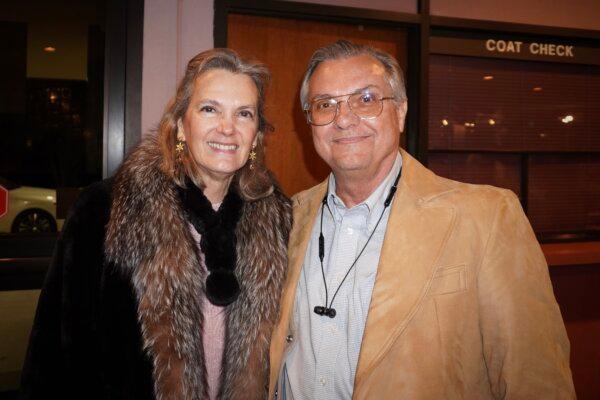 Brad LeBlanc (R) attended Shen Yun's evening performance at the He-man Performing Arts Center on Jan. 16, 2024. (Sonia Wu/The Epoch Times)