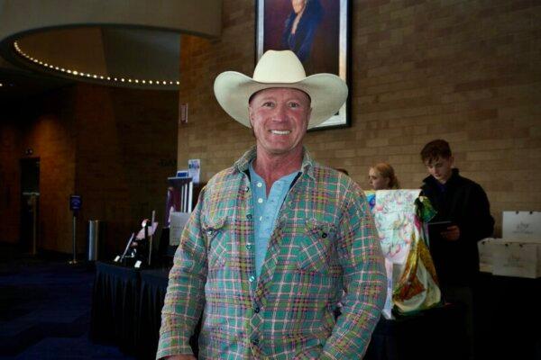 Drew Drewry attended Shen Yun Performing Arts at the Morrison Center for the Performing Arts on March 3, 2024. (Sherry Dong/The Epoch Times)