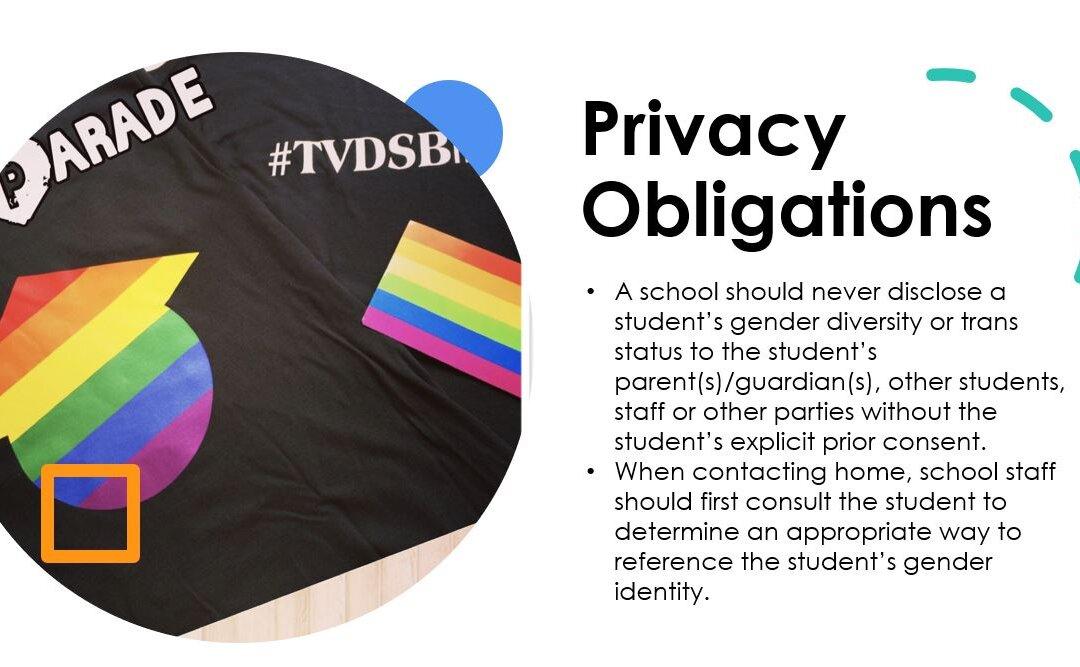 Ontario School Board Directs Teachers Not to Disclose Students’ Transition to Parents Upon Request