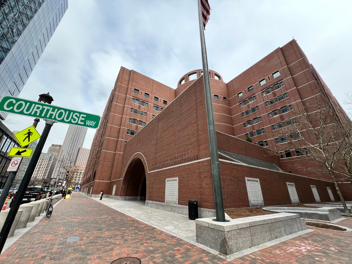 The United States District Court for the District of Massachusetts in Boston on April 24, 2024. (Learner Liu/The Epoch Times)