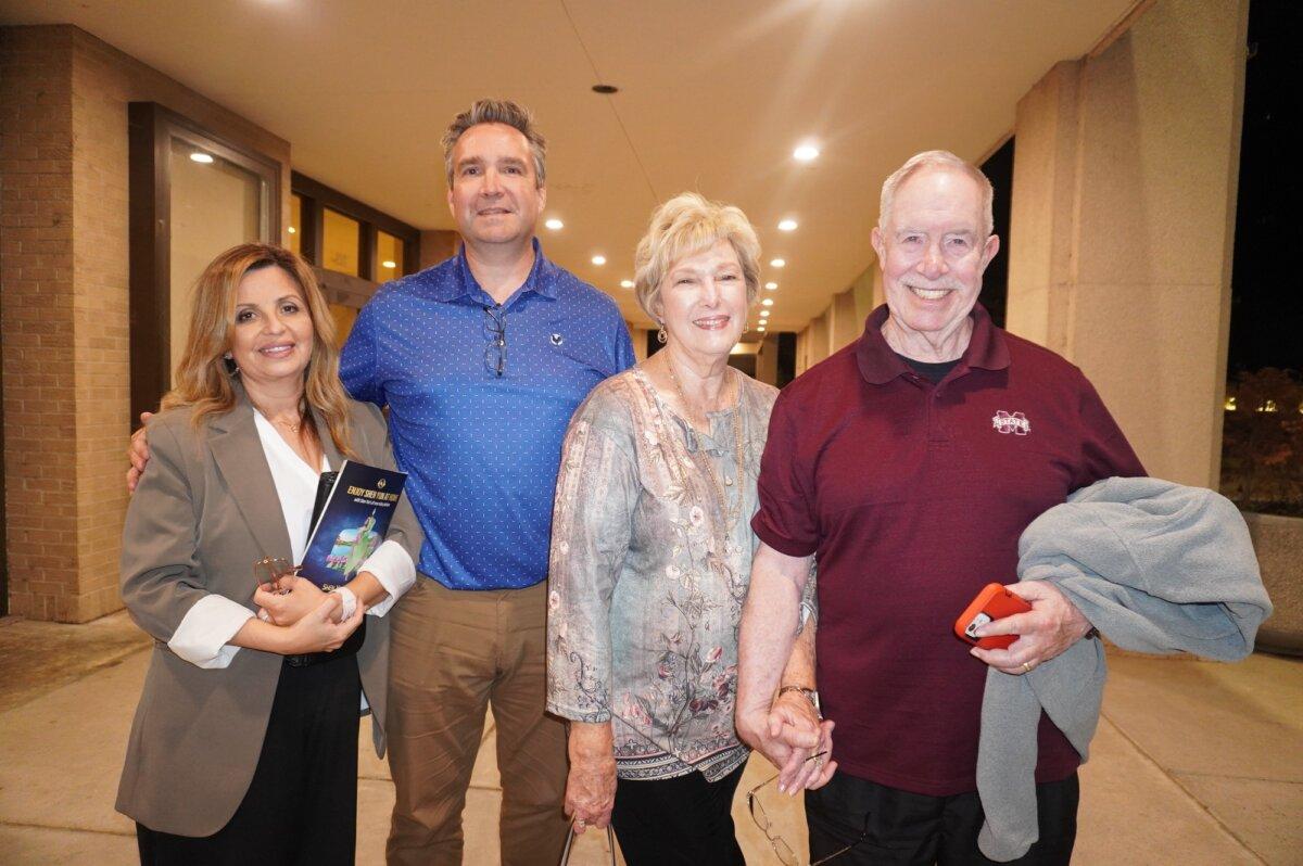 (L to R) Angela and Jeff McRae, with Linda and Scott Watson, attended Shen Yun's evening show at the Thalia Mara Hall on April 30, 2024. (Sherry Dong/The Epoch Times)