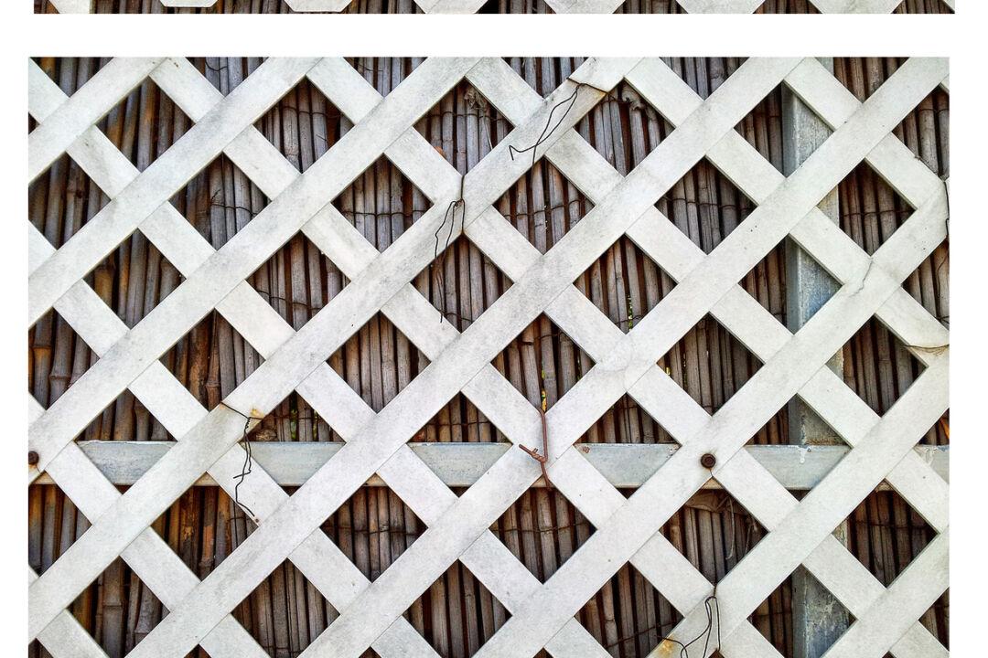 Build a Lattice Yard Divider