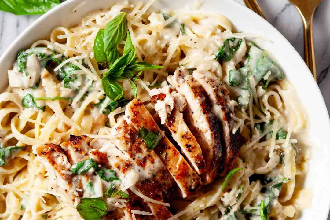Healthier Chicken Alfredo