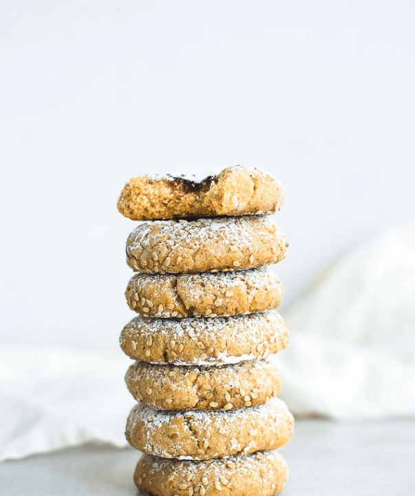 Sprouted Spelt Thumbprint Cookies